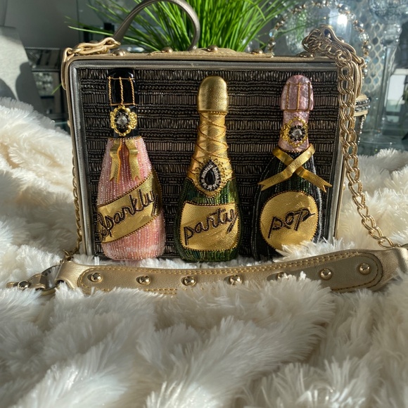 Mary Frances Crossbody Champagne Handbag - Picture 3 of 7